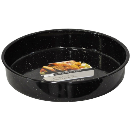 Ταψί εμαγιέ στρογγυλό First No36 36.5x6εκ Sidirela E-2745