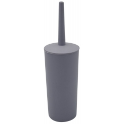 Πιγκάλ βουρτσάκι μπάνιου πλαστικό γκρι 10x34εκ Sidirela E-3580