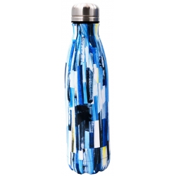 Μπουκάλι θερμός ανοξείδωτο Travel Blue dream 500ml Sidirela E-4609