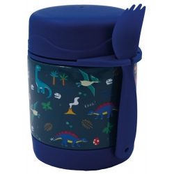 Φαγητοδοχείο θερμός ανοξείδωτο Dinosaur 300ml 8.5x11.5εκ Sidirela E-1103