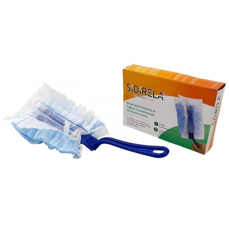 Φτερό ξεσκονίσματος με λαβή + 5 ανταλλακτικά πανάκια Sidirela E-4633