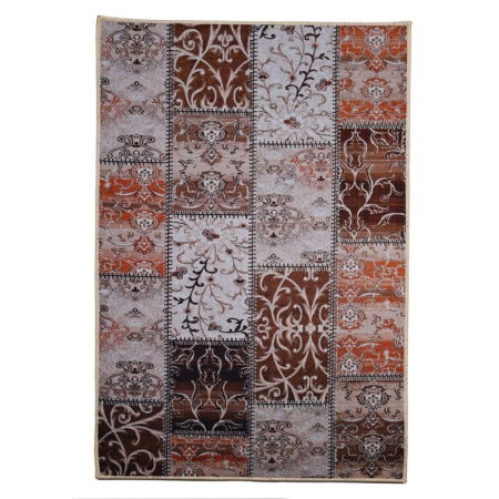 Πατάκι υφασμάτινο King No22 Λαχούρι μπεζ-καφέ 80x50εκ Sidirela E-4324