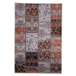 Χαλάκι-Διάδρομος υφασμάτινο King No22 Λαχούρι μπεζ-καφέ 100x60εκ Sidirela E-4325