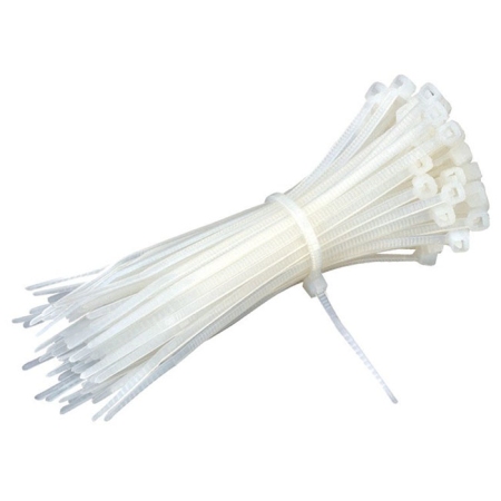 Δεματικά σετ 100 τεμαχίων λευκό 4x300mm Sidirela E-2520