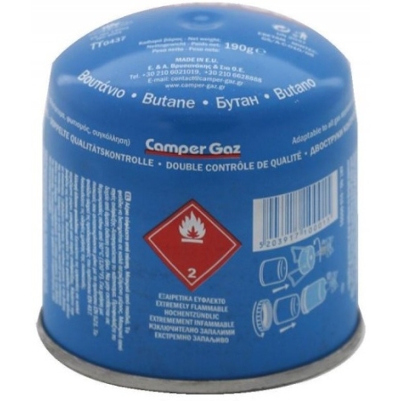 Φιαλίδιο Βουτανίου 190gr Camper Gaz Gas Stop 010-01004