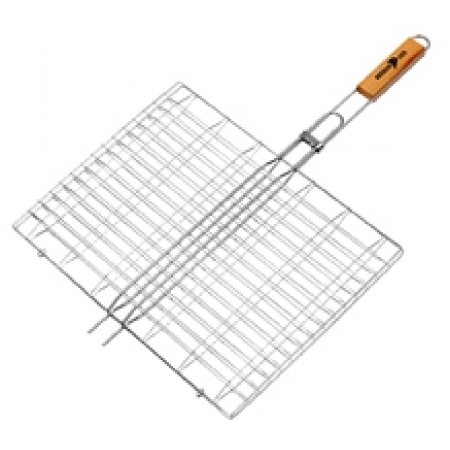 Σχάρα BBQ 28x38εκ με ξύλινη λαβή Venus 78150