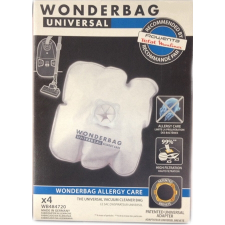 Σακούλες Σκούπας 4τμχ Rowenta Wonderbag Allergy Care Original RA-WB484720