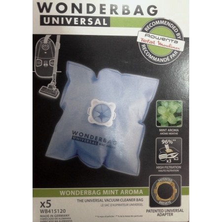 Σακούλες Σκούπας 5τμχ Rowenta Wonderbag Fresh Line Original RA-WB415120