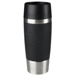 Κούπα ταξιδίου ανοξείδωτη σιλικόνης μαύρο 360ml Tefal K30811