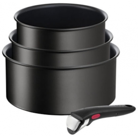 Κατσαρόλες αντικολλητικές σετ 3 τεμαχίων-χερούλι Ingenio Unlimited 16/18/20εκ Tefal L76393