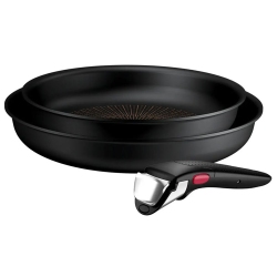 Τηγάνια αντικολλητικά σετ 2 τεμαχίων-χερούλι Ingenio Excellence Fusion 24/28εκ Tefal P0059002