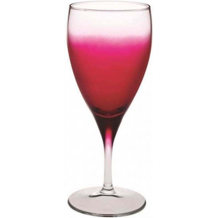 Ποτήρια νερού σετ 6 τεμαχίων γυάλινο φούξια 320cc Espiel CAM1283