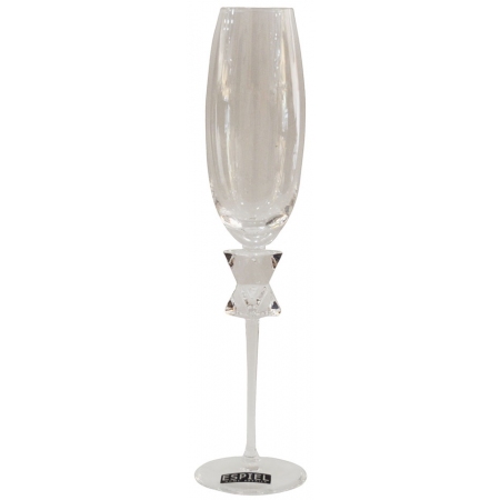 Ποτήρι σαμπάνιας γάμου κρυστάλλινο 7x28εκ Espiel GLI300