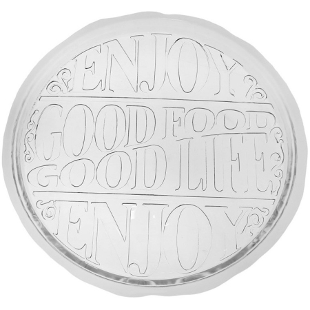 ENJOY πιατέλα στρογγυλή διάφανη 34.5εκ Espiel HOR1404K1