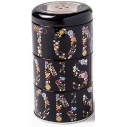 Κουτί μεταλλικό μαύρο 3πλο 15εκ. Espiel HUG111