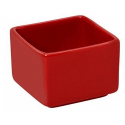 Μπωλ πορσελάνης τετράγωνο 5εκ κόκκινο Espiel BEH127K12