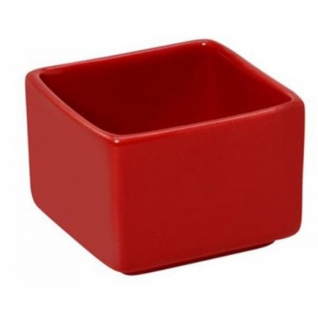 Μπωλ πορσελάνης τετράγωνο 5εκ κόκκινο Espiel BEH127K12