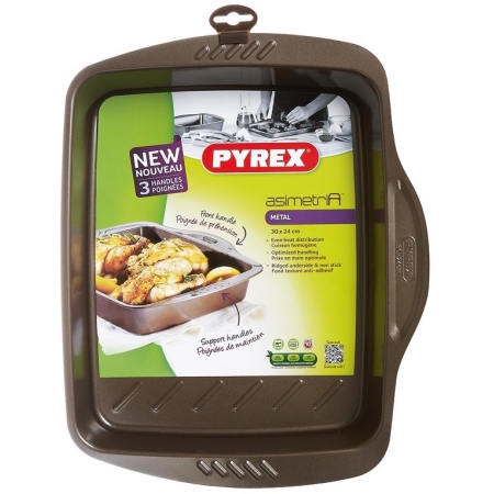 Ταψί αντικολλητικό 40x31εκ Asimetria Pyrex 322003