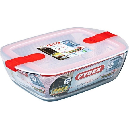 Φαγητοδοχείο γυάλινο με καπάκι Cook Heat 2.5Lt 216PH Pyrex 333075
