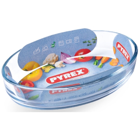 Ραβιέρα πυρίμαχη γυάλινη οβάλ 21x13εκ Pyrex 322100