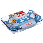 Ταψιά πυρίμαχα σετ 2 τεμαχίων Essentials 40+30εκ Pyrex 390102