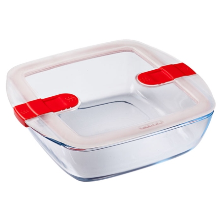 Φαγητοδοχείο γυάλινο με καπάκι Cook Heat 1Lt 211PH Pyrex 333076