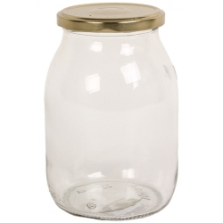 Βάζο τροφίμων με μεταλλικό καπάκι 1062ml Uniglass 22252