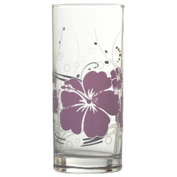 Ποτήρια νερού σετ 6 τεμαχίων Classico Hawaii Flowers 270cc Uniglass 91206D128