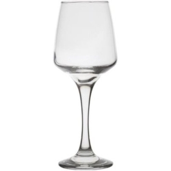 Ποτήρια κρασιού σετ 12 τεμαχίων γυάλινα διάφανο King 310cc Uniglass 93512