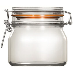 Βάζο γυάλινο με έλασμα Econ 500ml Uniglass 22504