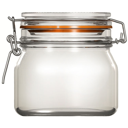 Βάζο γυάλινο με έλασμα Econ 500ml Uniglass 22504