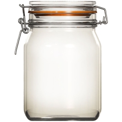 Βάζο γυάλινο με έλασμα Econ 1000ml Uniglass 22506