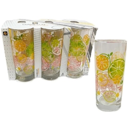 Ποτήρια νερού σετ 6 τεμαχίων Citrus fruits 270cc Uniglass 91206D432