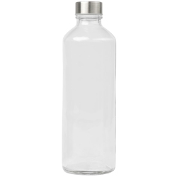 Μπουκάλι γυάλινο με βιδωτό καπάκι διάφανο 1Lt Plain Uniglass 72600C02