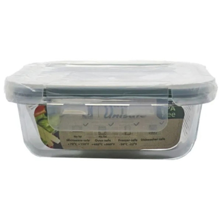 Φαγητοδοχείο γυάλινο Unisafe 1.5Lt Uniglass 58303G