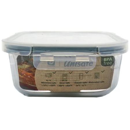 Φαγητοδοχείο γυάλινο Unisafe 1.1Lt Uniglass 58402G