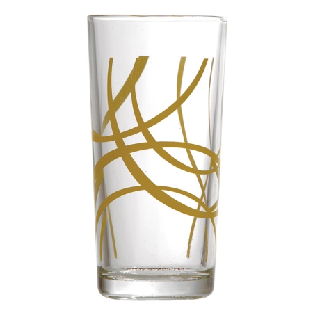 Ποτήρια νερού σετ 6 τεμαχίων γυάλινα Chile Decorated 255cc Uniglass 51021D13