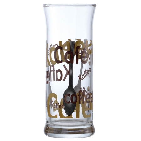 Ποτήρια φραπέ σετ 3 τεμαχίων γυάλινα Coffee time 290cc Uniglass 91600D02