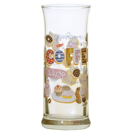 Ποτήρια φραπέ σετ 3 τεμαχίων γυάλινα Coffee shop 290cc Uniglass 91600D16