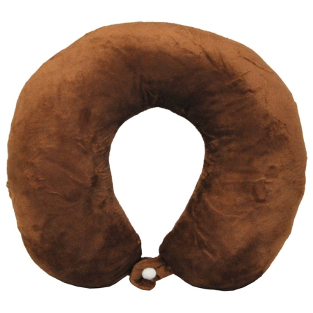 Μαξιλάρι ταξιδίου καφέ 30x8x26εκ TnS 39-950-2053