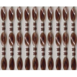 Κουρτίνα πόρτας κρόσι-χάντρα 100x220εκ κονιάκ