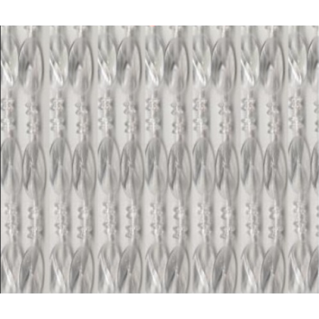 Κουρτίνα πόρτας κρόσι-χάντρα 120x220εκ διάφανο