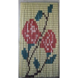 Κουρτίνα πόρτας φυλλαράκι 140x230εκ Λουλούδι Chios Hellas KO116A