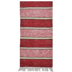 Χαλάκι κουρελού  Ηρώ  κόκκινο 80x50εκ Chios Hellas 43152