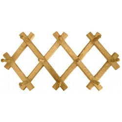 Κρεμάστρα τοίχου ξύλινη   Φυσαρμόνικα   φυσικό 004115