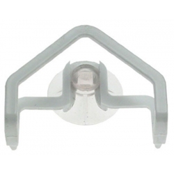 Θήκη για σφουγγάρι κουζίνας πλαστική λευκό 8x4x6εκ Svim 001050