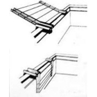 Απλώστρα μπαλκονιού βιδωτή μεταλλική σπαστή Νεοτεχνική N5013