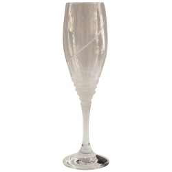 Ποτήρια σαμπάνιας κρυστάλλινα σετ 6 τεμαχίων No209 6.5x22εκ Capolavoro 01.0209.004