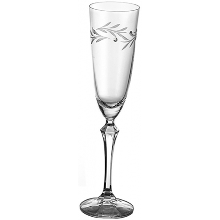Ποτήρι σαμπάνιας κρυστάλλινο με στρας Στεφάνι 25.5εκ Γ9