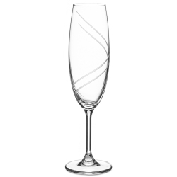 Ποτήρια σαμπάνιας κρυστάλλινα σετ 6 τεμαχίων Sylvia 220cc Capolavoro 05.0150.004